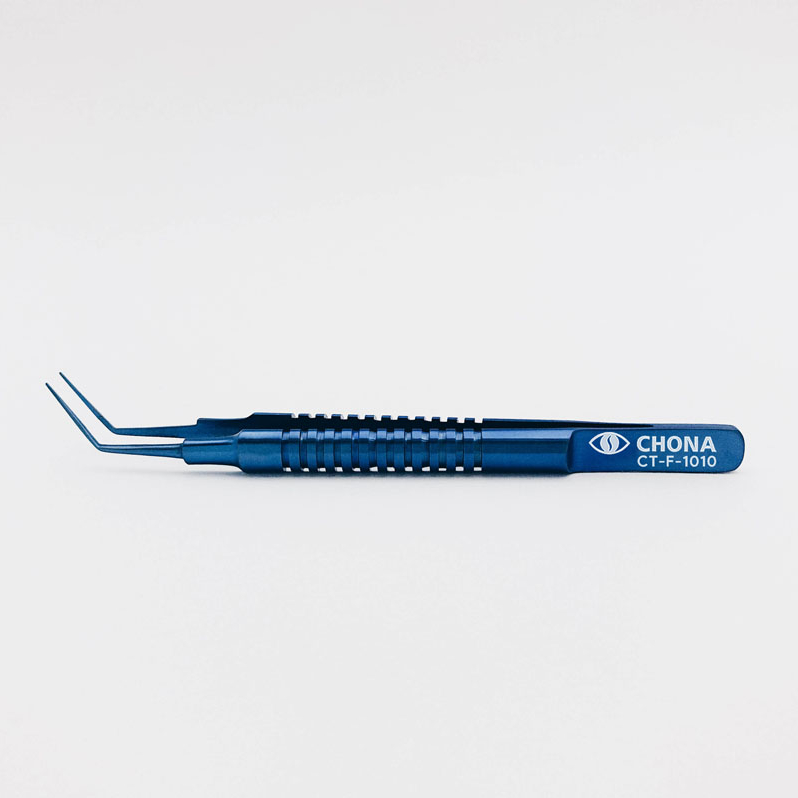 Kelman-McPherson Forceps Angled 11mm Round Handle Titanium