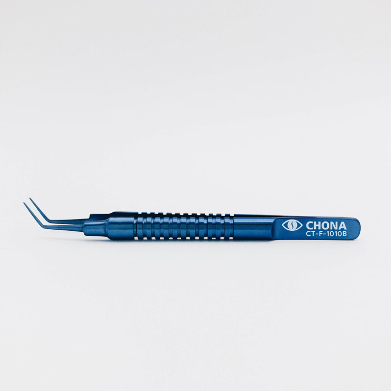 Kelman-McPherson Forceps Angled 7.5mm Round Handle Titanium