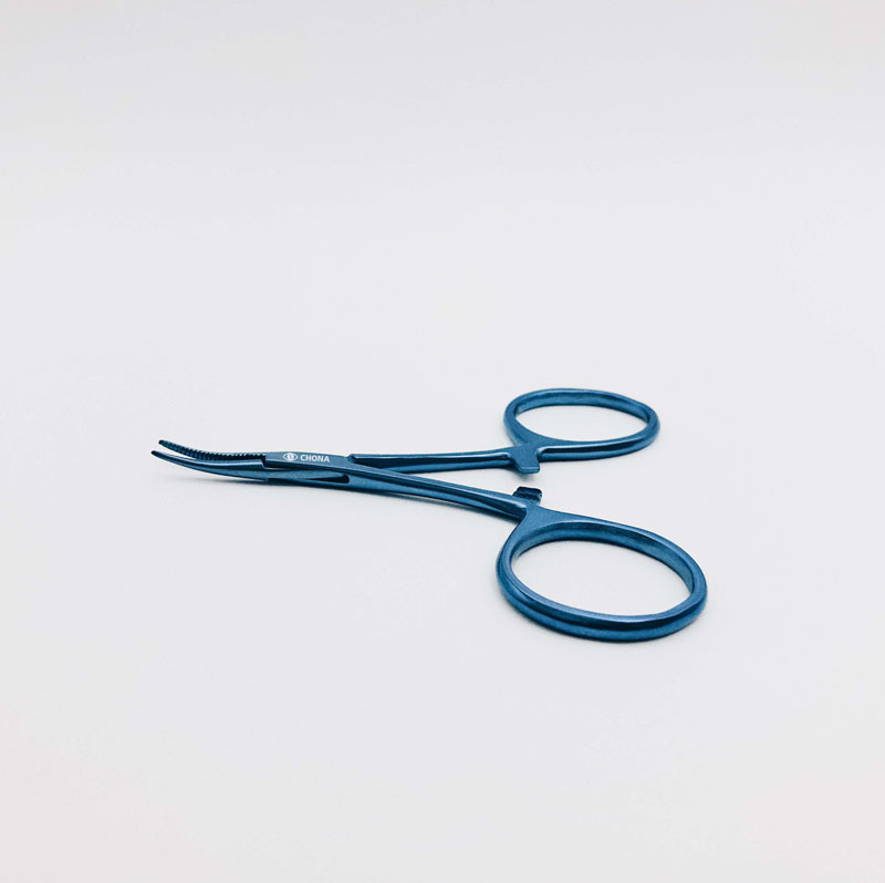 Mosquito Forceps Curved Small Titanium